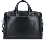 Piquadro Blue Square Aktentasche III Leder 40 cm Laptopfach schwarz CA3335B2-N