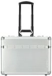Dermata 2 Rollen Pilotentrolley 37 cm Laptopfach silberfarben TAS016788