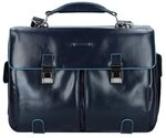Piquadro Blue Square Aktentasche Leder 43 cm Laptopfach blau CA1068B2-BLU2