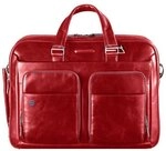 Piquadro Blue Square Aktentasche III Leder 39 cm Laptopfach rot CA2849B2-R