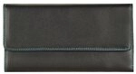 Mywalit Tri-fold Zip Wallet Geldb&ouml;rse Leder 17 cm schwarz 269-4