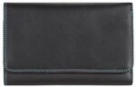 Mywalit Medium Tri-fold Geldb&ouml;rse I Leder 14 cm schwarz 363-4