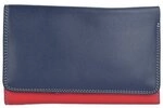 Mywalit Medium Tri-fold Geldb&ouml;rse I Leder 14 cm blau 363-127