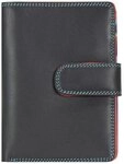 Mywalit Medium Snap Wallet Geldb&ouml;rse Leder 13 cm schwarz 390-4
