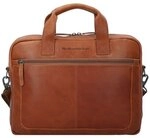 The Chesterfield Brand Wax Pull Up Aktentasche Leder 40 cm Laptopfach braun