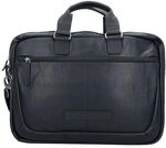 The Chesterfield Brand Wax Pull Up Aktentasche Leder 40 cm Laptopfach schwarz