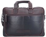 The Chesterfield Brand Wax Pull Up Aktentasche Leder 40 cm Laptopfach braun