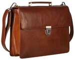 Leonhard Heyden Cambridge Aktentasche Leder 40 cm Laptopfach braun 905251-2