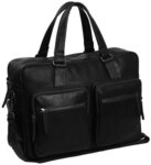 The Chesterfield Brand Wax Pull Up Aktentasche Leder 43 cm Laptopfach schwarz