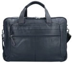 The Chesterfield Brand Wax Pull Up Aktentasche Leder 44 cm Laptopfach schwarz