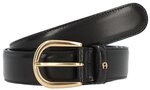 AIGNER Business G&uuml;rtel Leder 115 cm schwarz 12634701-115-0002