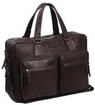 The Chesterfield Brand Wax Pull Up Aktentasche Leder 43 cm Laptopfach braun