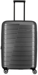 Travelite Air Base 4 Rollen Trolley 67 cm mit Dehnfalte grau 75348-04