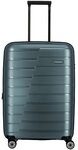 Travelite Air Base 4 Rollen Trolley 67 cm mit Dehnfalte blau 75348-25