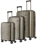 Travelite Air Base 4-Rollen Kofferset 3tlg. goldfarben 75340-40