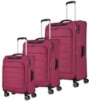 Travelite Skaii 4-Rollen Kofferset 3tlg. rot 92640-12