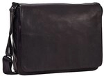 Leonhard Heyden Den Haag Messenger Leder 31 cm schwarz 906751-8