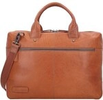 Plevier Rock Flint Aktentasche RFID Schutz Leder 41 cm Laptopfach braun 351-3