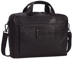 Leonhard Heyden Den Haag Aktentasche Leder 40 cm Laptopfach schwarz 906750-8