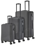 Travelite Bali 4 Rollen Kofferset 3-teilig grau 72340-04