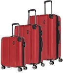 Travelite City 4-Rollen Kofferset 3tlg. rot 073040-10