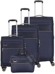 Travelite Miigo 4-Rollen Kofferset 4tlg. blau 92740-20