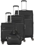 Travelite Miigo 4-Rollen Kofferset 4tlg. schwarz 92740-01