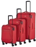 Travelite Chios 4 Rollen Kofferset 3-teilig mit Dehnfalte rot 80040-10