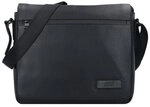 Jost Stockholm Messenger Leder 33 cm Laptopfach schwarz 4691-001