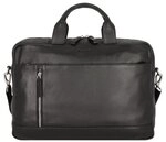 Alassio Tiber Aktentasche Leder 41 cm Laptopfach schwarz 47034