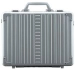 Aleon Attache Aktenkoffer 38 cm Laptopfach silberfarben 1519-PL