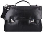 bugatti Romano Messenger Leder 44 cm Laptopfach schwarz 49399201 bugatti Romano Messenger Leder 44 cm Laptopfach schwarz 49399201