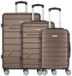 Nowi Bergamo 4 Rollen Kofferset 3-teilig bronzefarben 54700-bronze