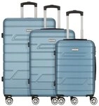 Nowi Bergamo 4 Rollen Kofferset 3-teilig blau 54700-tuerkis