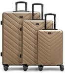 Redolz Essentials 07 3-SET 4 Rollen Kofferset 3-teilig beige RD12356-2-03