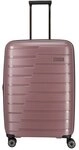 Travelite Air Base 4 Rollen Trolley 67 cm mit Dehnfalte rosa 075348-17