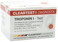 Servoprax GmbH Cleartest Troponin I Kassetten-Schnelltest mit Pufferl&ouml;sung 10 Tests