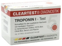 Servoprax GmbH Cleartest Troponin I Kassetten-Schnelltest mit Pufferl&ouml;sung 5 Tests