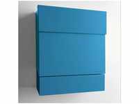 Radius Design Letterman 5 Briefkasten ohne Pfosten | blau (RAL 5012) | ohne...