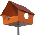 Radius Design Piep Show XXL Vogelhaus (orange) orange 529 c