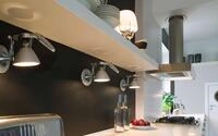 Luceplan Fortebraccio Spot Wandleuchte, 60W, Ein / Aus (60W, metallfarben) 60W 