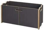 Tojo Hochstapler Regalsystem (Anbaumodul mit T&uuml;ren / anthrazit) Anbaumodul mit