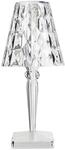 Kartell Big Battery Tischleuchte mit Kabel (glasklar transparent) glasklar