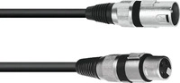 OMNITRONIC XLR Kabel 3pol sw 25 m