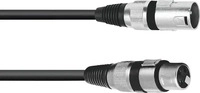 OMNITRONIC XLR Kabel 3pol sw 10 m