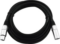 OMNITRONIC XLR Kabel 3pol sw 50 cm