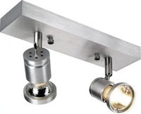 SLV ASTO II GU10 Spot, aluminium-brushed - Wand- und Deckenleuchten