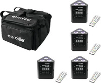 EUROLITE Set 4x AKKU TL-3 TCL wei&szlig; + Case TDV-1