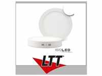 ISOLED LED Deckenleuchte weiß, 18W, rund, 220mm, neutralweiß
