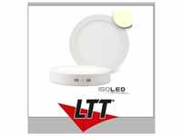 ISOLED LED Deckenleuchte weiß, 18W, rund, 220mm, warmweiß